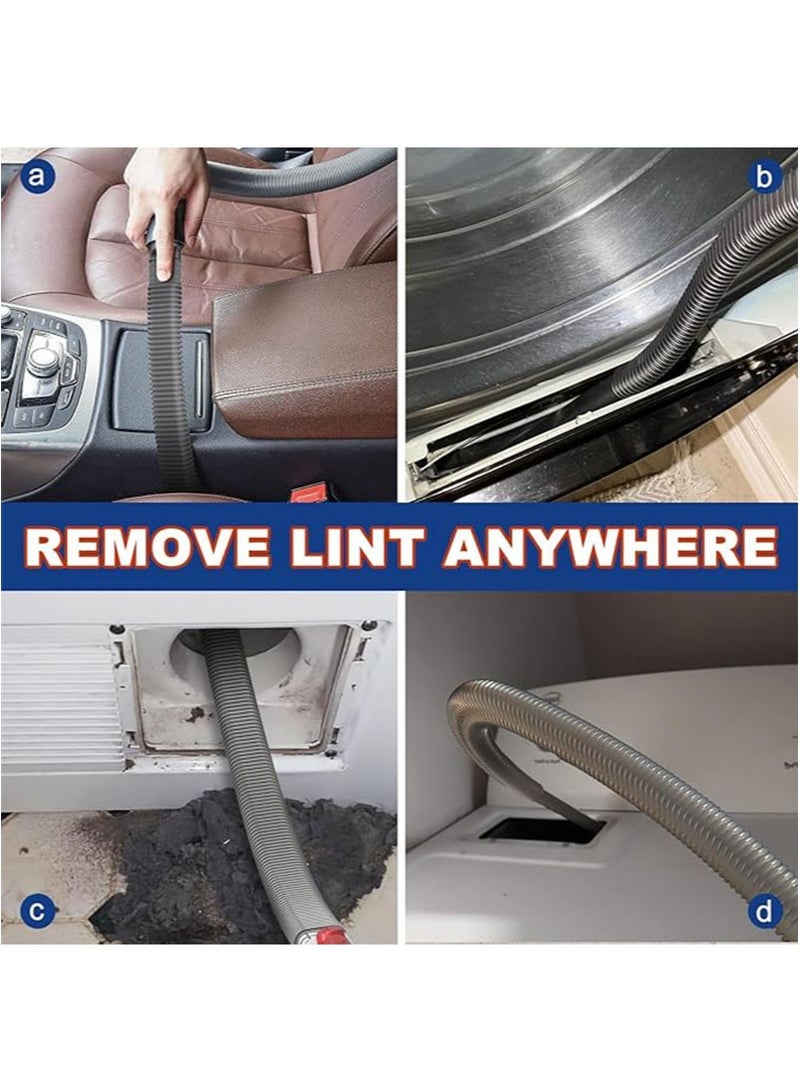 أبوستيم مجموعة تنظيف فتحة مجفف الملابس، متوافقة مع ملحقات مكنسة دايسون لإزالة الوبر، تزيل الوبر العميق، محول يناسب دايسون V6، V7، V8، V10، V11، V12، V15، وغيرها من ملحقات المكنسة الكهربائية اللاسلكية (رمادي) - Image 3