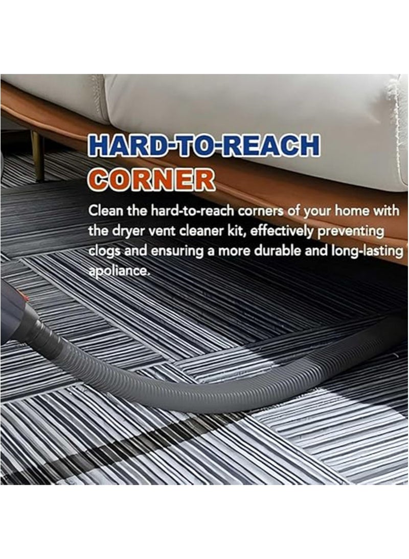 أبوستيم مجموعة تنظيف فتحة مجفف الملابس، متوافقة مع ملحقات مكنسة دايسون لإزالة الوبر، تزيل الوبر العميق، محول يناسب دايسون V6، V7، V8، V10، V11، V12، V15، وغيرها من ملحقات المكنسة الكهربائية اللاسلكية (رمادي) - Image 5