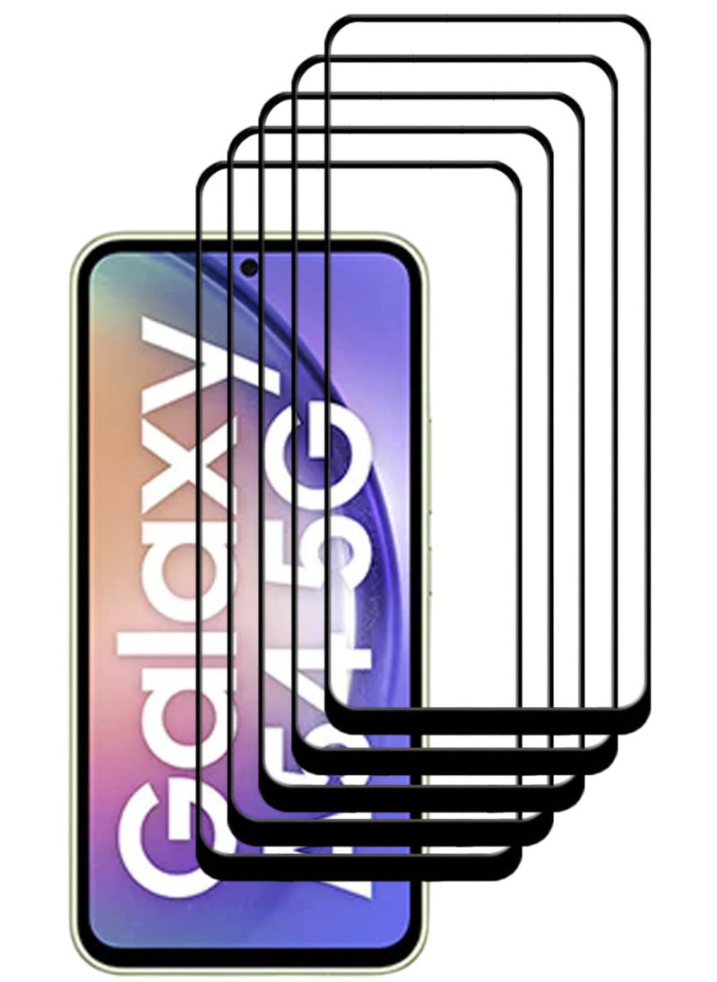 ACLIX 5 Pieces Antistatic ESD Dustproof Premium Quality High Definition Tempered Glass Screen Protector Designed For Samsung Galaxy A54 - Image 1