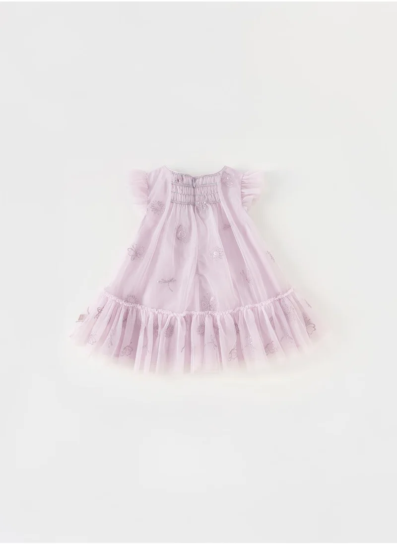 Dave & Bella Lilac Fairy Frill Dress