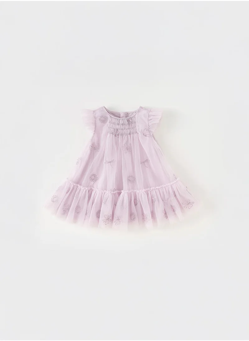 Dave & Bella Lilac Fairy Frill Dress