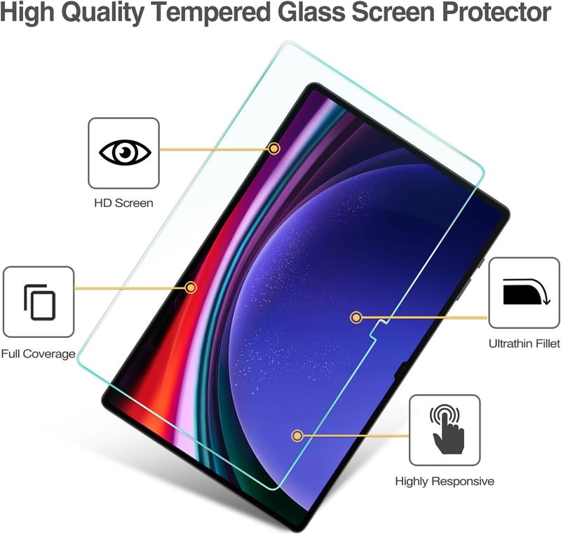 Procases 1 Pack Screen Protector For Galaxy Tab S9 Ultra 14.6 Inch 2023 / Tab S8 Ultra 2022, Tempered Glass Screen Film Guard For 14.6” Galaxy Tab S9 Ultra Tablet (Sm-X910 X916B X900 X906) - Image 3