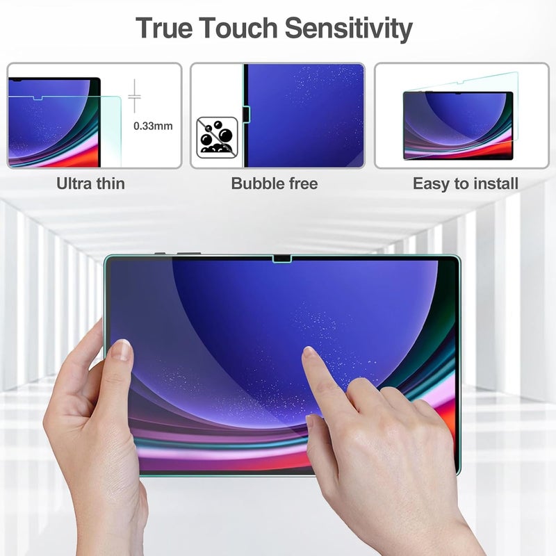 Procases 1 Pack Screen Protector For Galaxy Tab S9 Ultra 14.6 Inch 2023 / Tab S8 Ultra 2022, Tempered Glass Screen Film Guard For 14.6” Galaxy Tab S9 Ultra Tablet (Sm-X910 X916B X900 X906) - Image 4