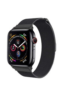 Milanese Loop Stainless Steel Alloy Replacement Watch Strap Band for Apple iWatch Series SE/6/5/4/3/2/1 42-44mm