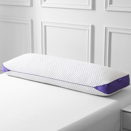 HOMELAB Adjustable Shredded Memory Foam Body Pillow, Cooling Long Pillow with Washable Cover, Full Support for Side Sleepers, Back, Hip & Leg Comfort, 1 Pack 20"x52" - Image 1