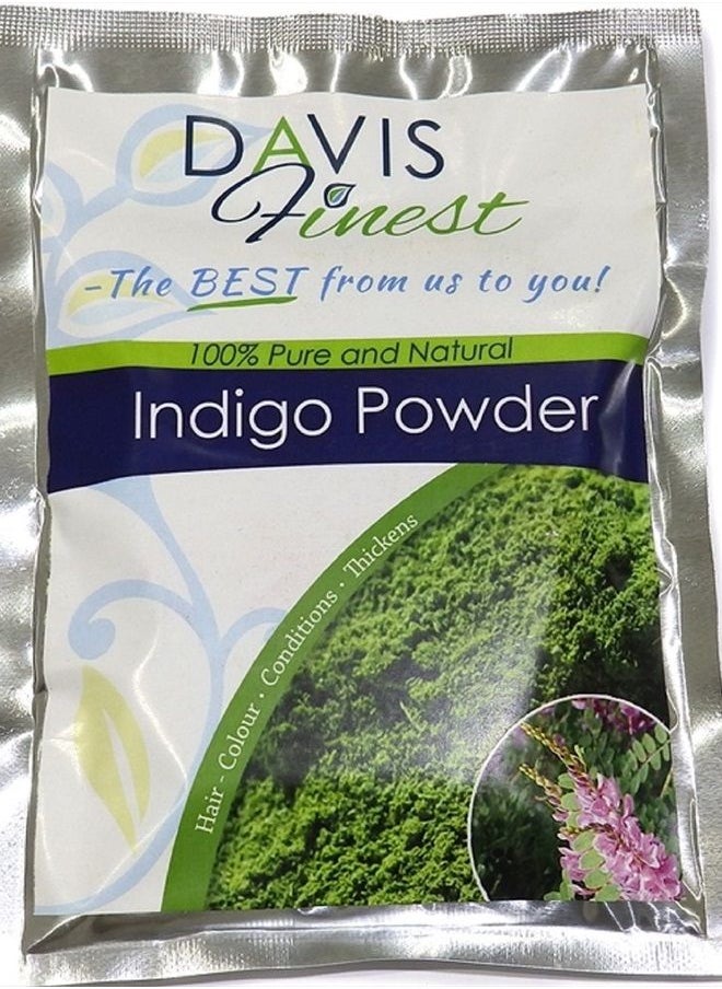 Davis Finest Indigo Dye for Natural Black Henna Hair and Beard Colour 200 Gram  - Image 4