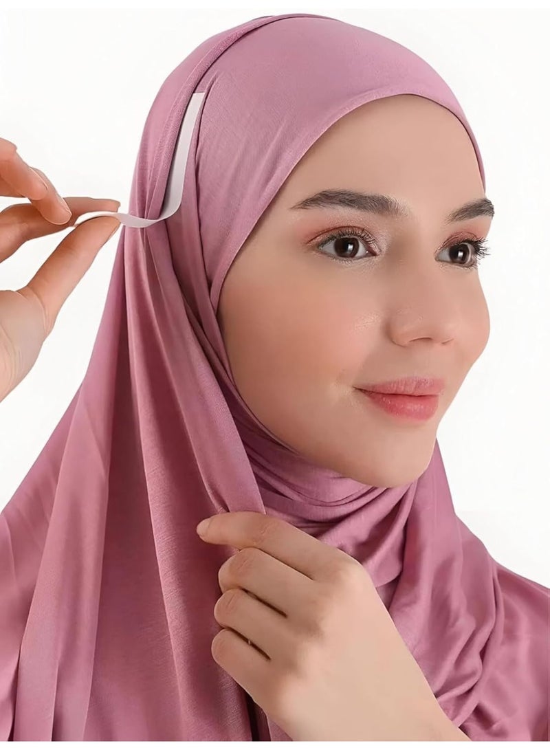 Double Sided Clothing Tape for Women Invisible Clear Hijab Shaper Adhesive Strips Ultra Thin Lightweight Secure Hold Fashion Tape for Scarf Styling Prevents Slipping Gaping and Wardrobe Malfunctions Skin Safe Long Lasting 12 Pieces - Image 5