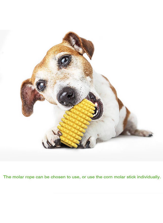 NIBEMINENT Corn-Shaped Dog Chew Toys Yellow 12x6x6cm - Image 5