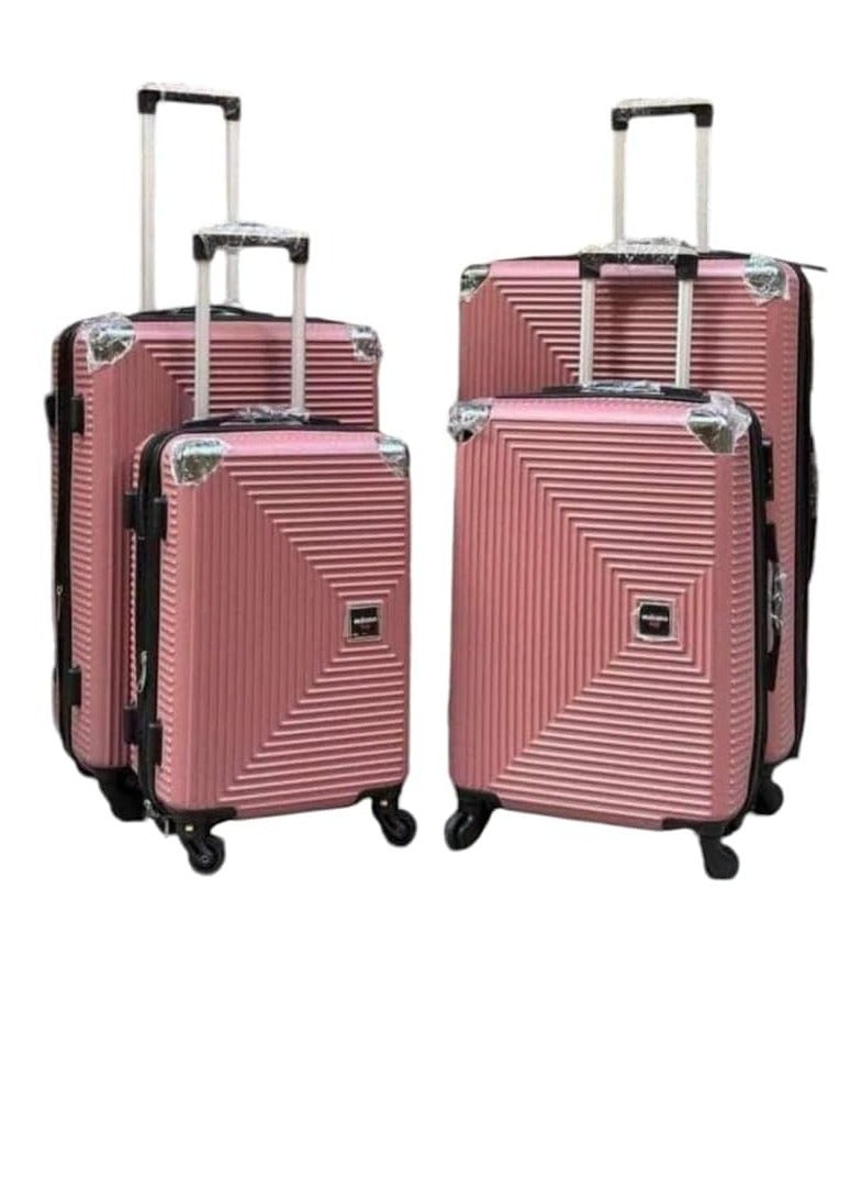 Unbreakable Trolley Luggage with TSA Lock 4 Silent Spinner Wheels Double Expandable Zipper - ABS Size 32Size 28Size 24Size 20Color Cashmere Yellow