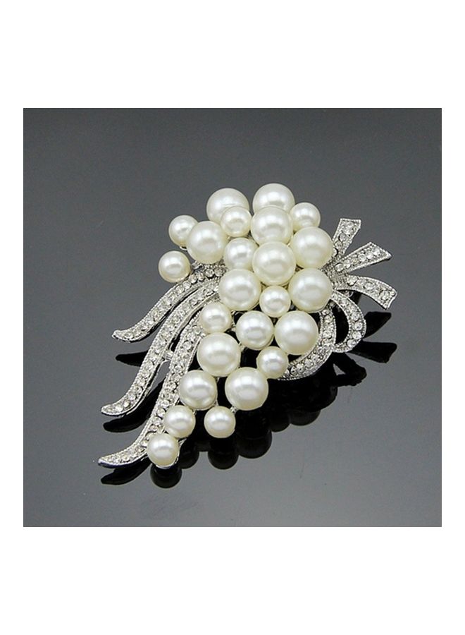 Loquat AD010-A Elegant Ladies Women Pearl Brooch Pins  - Image 4