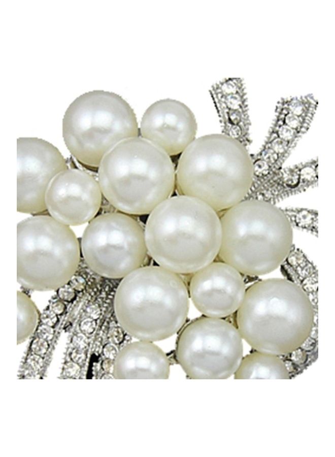 Loquat AD010-A Elegant Ladies Women Pearl Brooch Pins  - Image 3