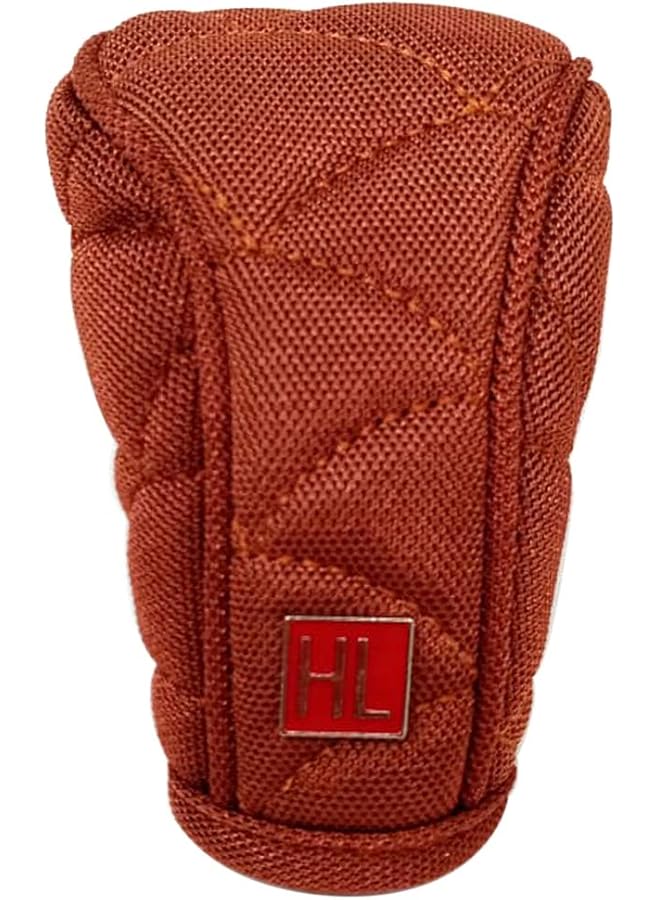 أتش أل غطاء مقبض تروس السيارة من القماش عالي الجودة بتصميم فاخر، غطاء تروس بني عالمي للتروس اليدوية - Image 2