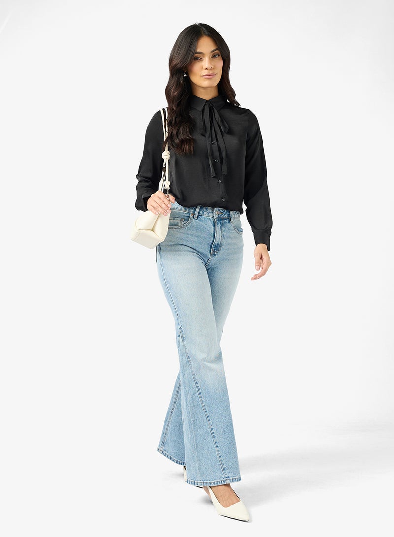 VERO MODA Vmgretchen Long Sleeve Button Down Shirt - Image 4