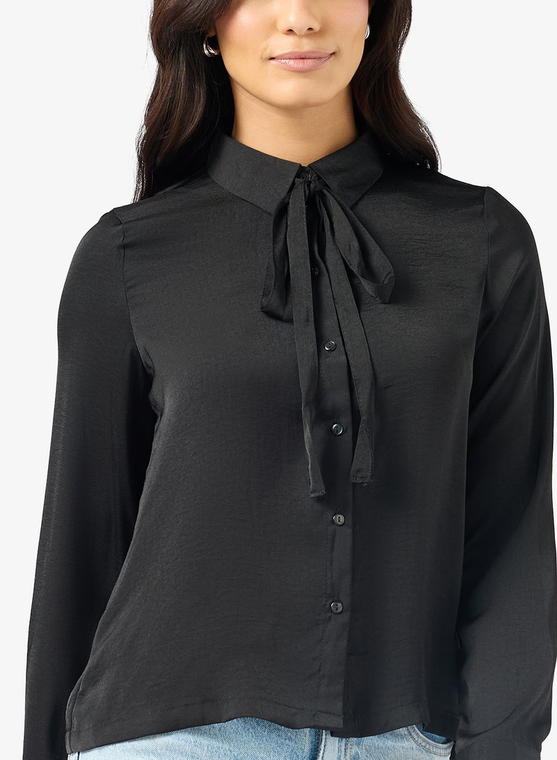 VERO MODA Vmgretchen Long Sleeve Button Down Shirt - Image 3