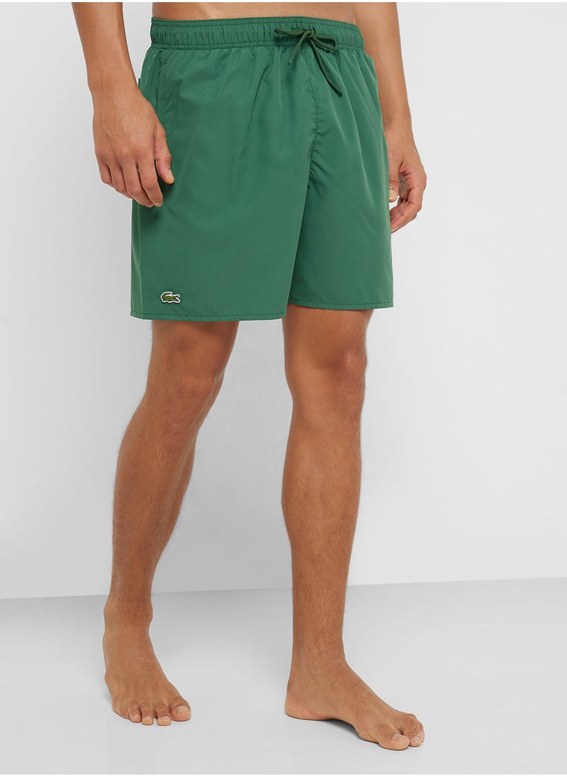 LACOSTE Pattern Printed Swim Shorts  - Image 1