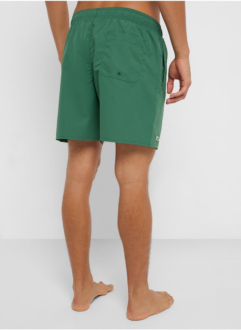 LACOSTE Pattern Printed Swim Shorts  - Image 3