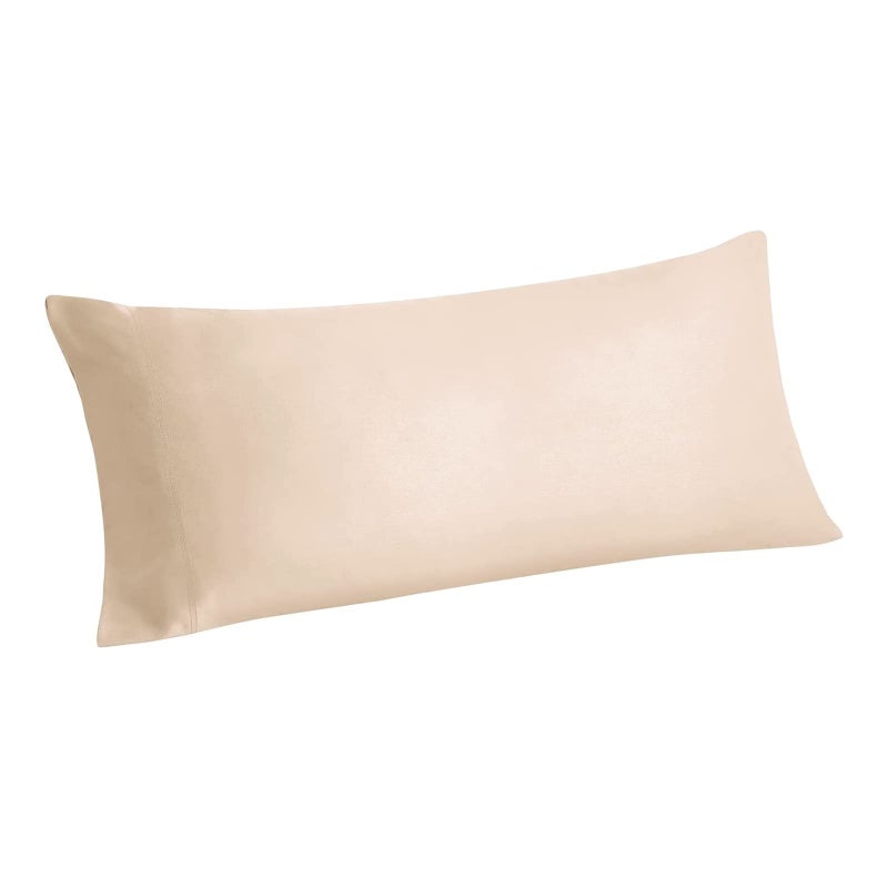 BEDELITE Body Pillow Case Cover, Rayon Made from Bamboo, Cooling Body Pillow Cover for Hot Sleepers and Night Sweats, Breathable & Silky Soft Full Long Pillow Case (Taupe, 20x54 Inches) - Image 1