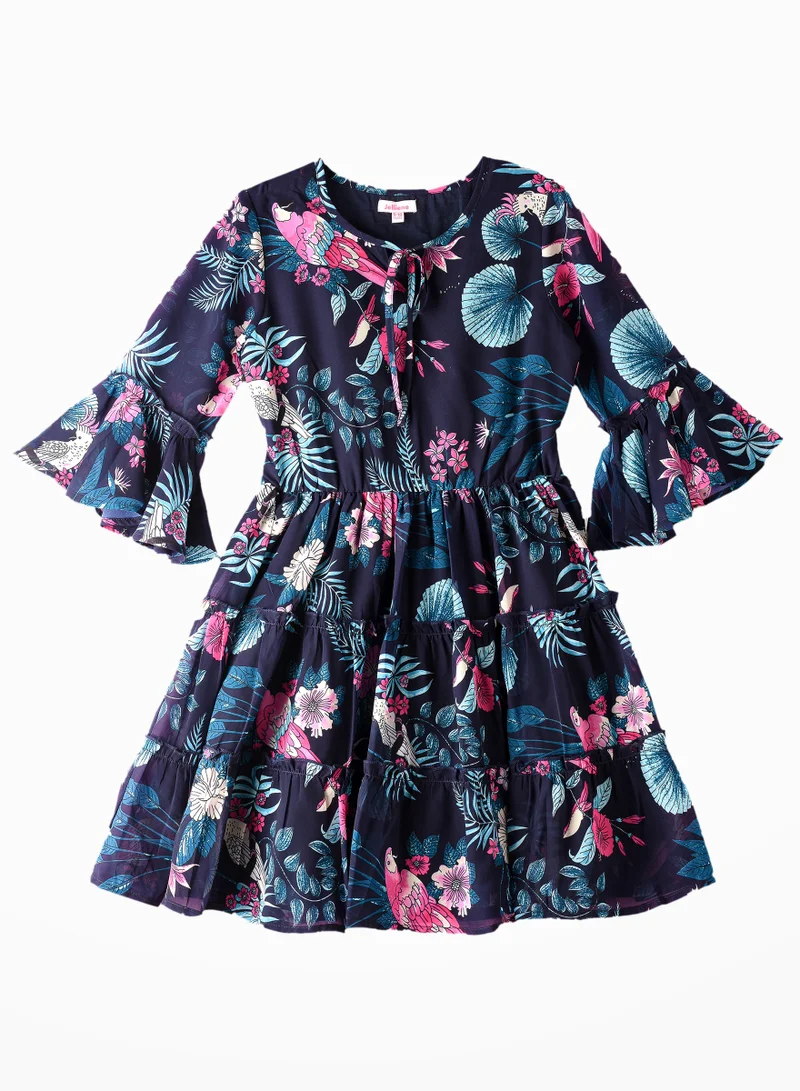 Jelliene Tween Trends: Floral Crush Dress Breezy Style & Effortless Confidence