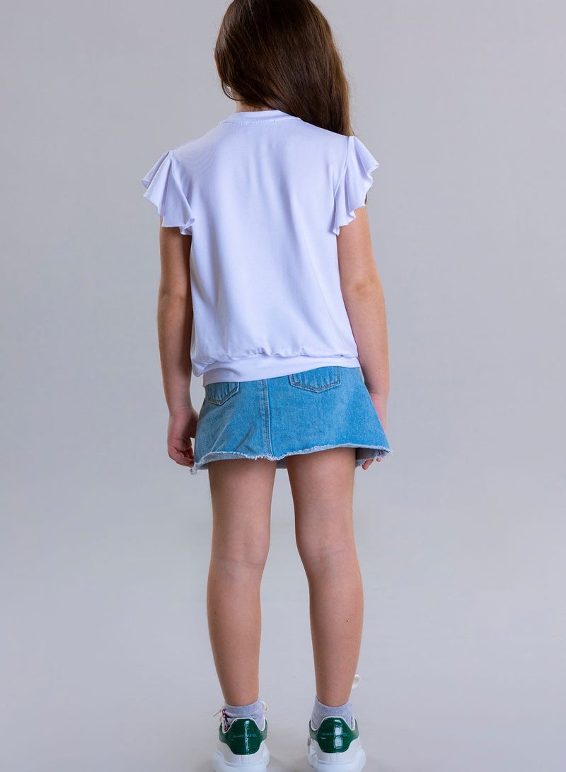 Pear Concept Kids Cherry Embroidered T-Shirt - Image 2