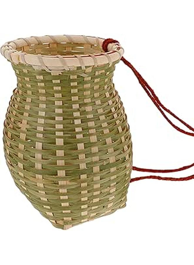 Woven Small Knapsack Ethnic Style Decorative Basket Home Organization Photography Prop - Image 1