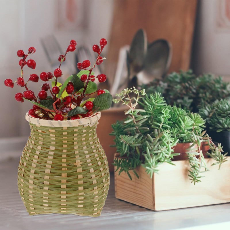 Woven Small Knapsack Ethnic Style Decorative Basket Home Organization Photography Prop - Image 4