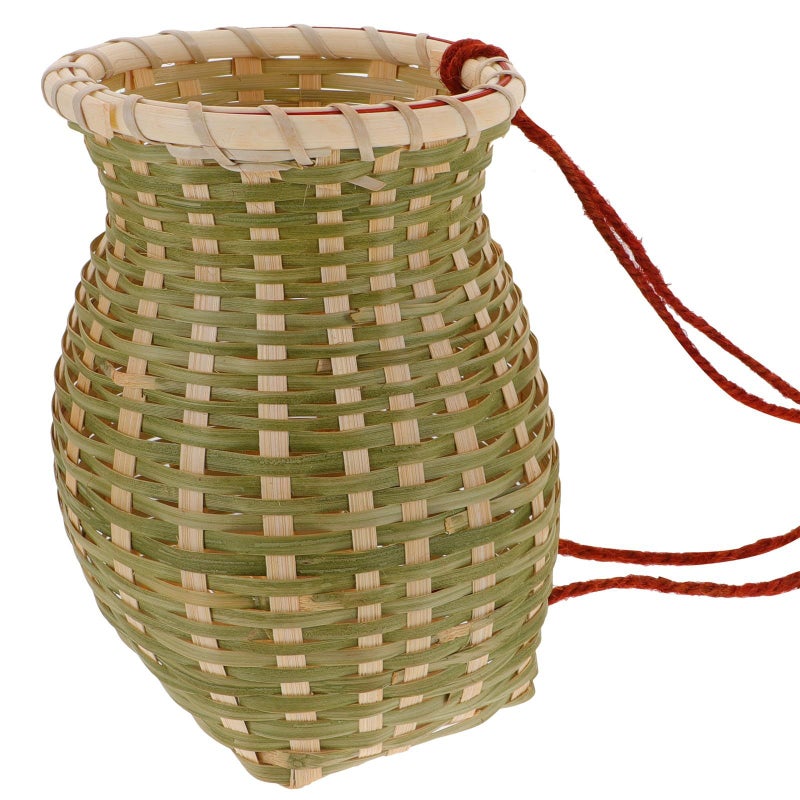 Woven Small Knapsack Ethnic Style Decorative Basket Home Organization Photography Prop - Image 2