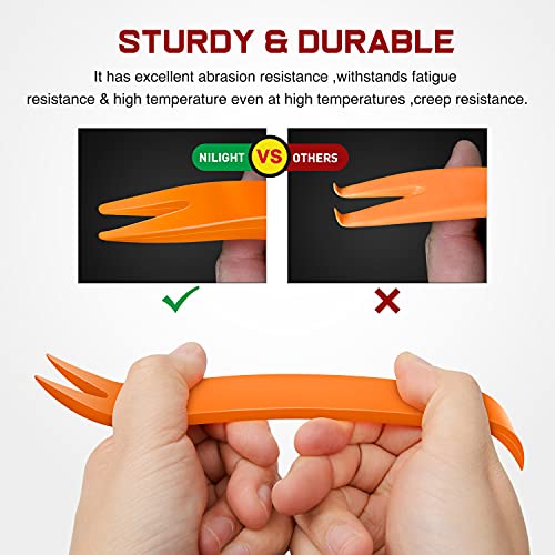 Nilight 725Pcs Car Push Retainer Clips & Auto Fasteners Assortment -23 Most Popular Sizes Nylon Bumper Fender Rivets with 10 Cable Ties and Fasteners Remover for Toyota GM Ford Honda Chevy - Image 5