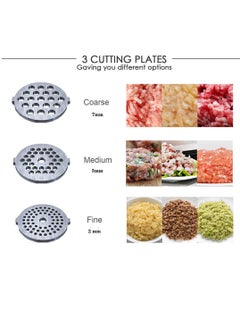 sokany Electric Meat Grinder 3200w 3 in 1 Professional Meat Mincer with 3 Stainless Steel Grinding Plates Kubbe Sausage Accessory for Fast Grinding, Grinding Meat, Fish, Vegetable, Sausage Maker, SK-088 (Silver)  - Image 3