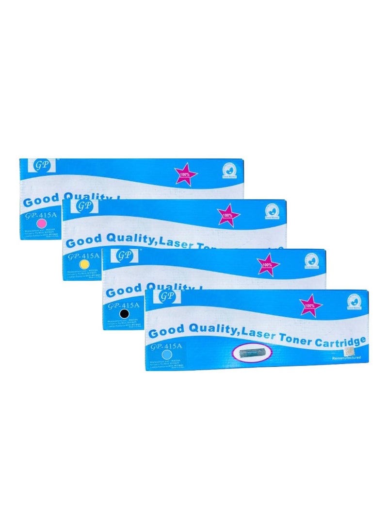 GP 415A  Good Quality PACK OF 4 ORIGNAL Body Remanufactured LaserJet Toner Cartridge