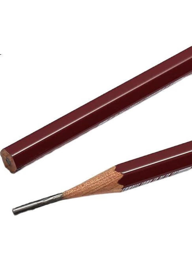 Uni Mitsubishi (Uni) Gold Pencil H, Wooden Pencil For Writing, Drawing, Sketching, And Design, 12 Pencils/Box (With Eraser), 1887 - Image 2
