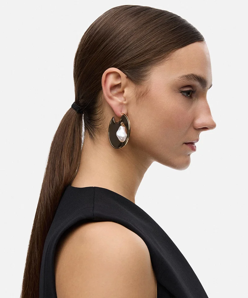Ipekyol Faux Pearl Embellished Earrings