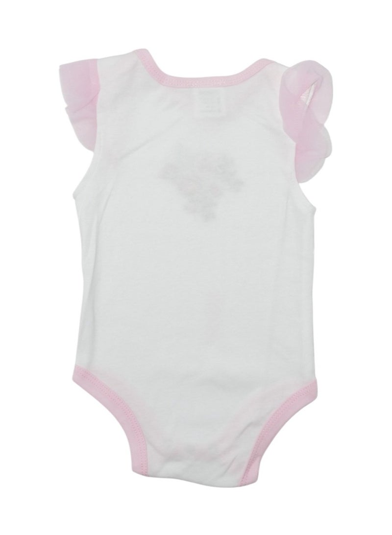 Bambimici Bambimici Pink Flower Print Short Sleeve with Pyjama 3-Piece  - Image 1