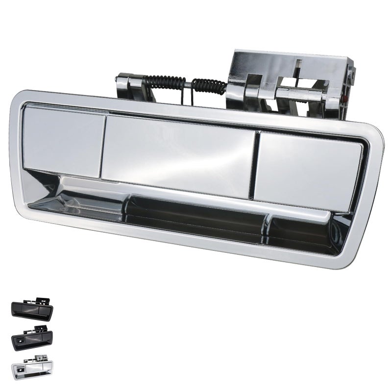 Osompar Rear Tailgate Window Release Handle Assembly wo Camera Compatible with 20042013 Nissan Armada Replaces 90606ZZ90E Chrome