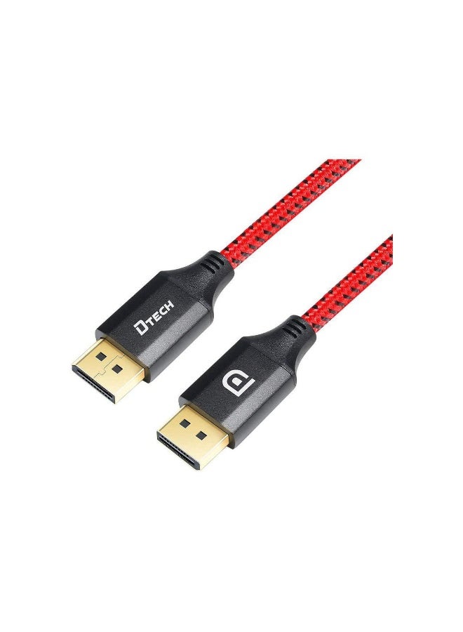 DTech DisplayPort to DisplayPort Cable 1.4 8K@60Hz 4K@144 Hz 2K@240Hz HDR HDCP UHD High Speed (1.5M) - Image 1