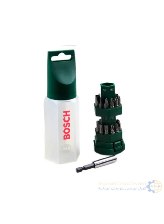 Bosch 25-piece screwdriver bit set + adapter