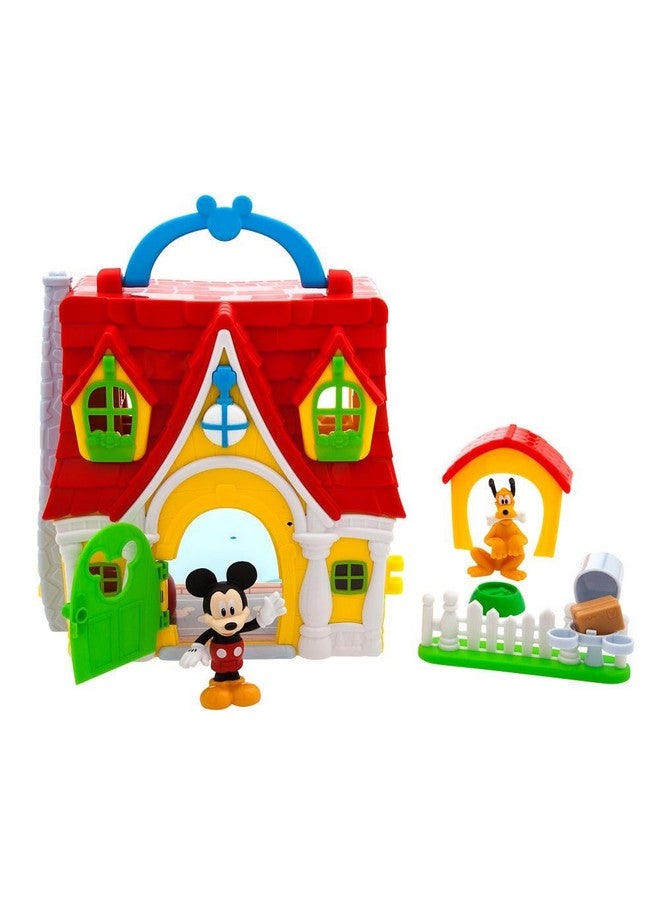 Disney store مجموعة ألعاب نادي ميكي ماوس الرسمية من متجر ديزني - بيت لعب تفاعلي للأطفال مع ألعاب ميكي ماوس - شخصيات ميكي وبلوتو القابلة للتشكيل، مجموعة مكونة من 13 قطعة، مثالية للأطفال الصغار - Image 1