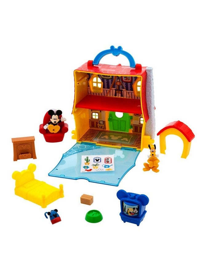 Disney store مجموعة ألعاب نادي ميكي ماوس الرسمية من متجر ديزني - بيت لعب تفاعلي للأطفال مع ألعاب ميكي ماوس - شخصيات ميكي وبلوتو القابلة للتشكيل، مجموعة مكونة من 13 قطعة، مثالية للأطفال الصغار - Image 3