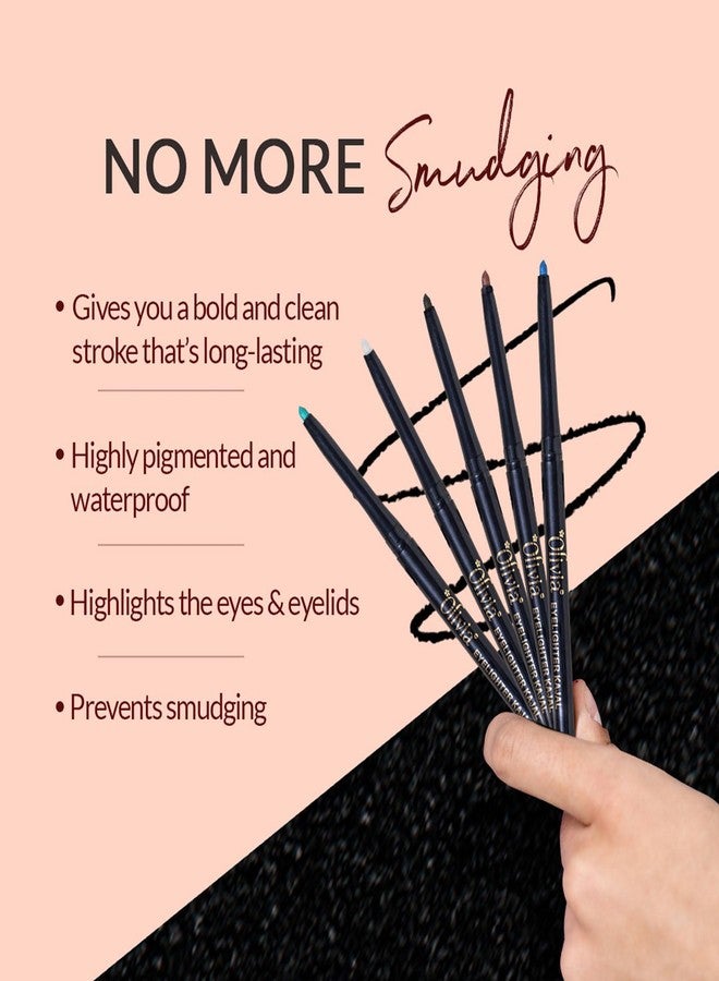 أوليفيا كحل أوليفيا لتفتيح العيون - لون فيروزي جذاب | لون كثيف بمسحة واحدة | تركيبة مقاومة للتلطخ والماء وتدوم طويلاً | ملمس ناعم مع مستخلصات طبيعية | خالٍ من البارابين والسموم | 0.3 غرام - Image 3