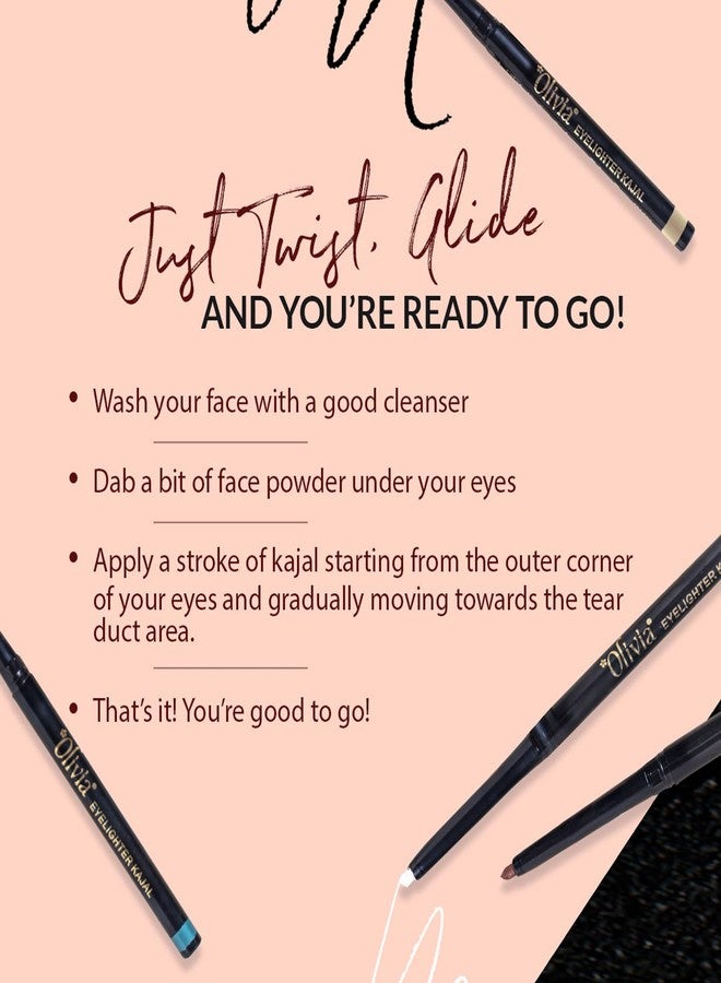 أوليفيا كحل أوليفيا لتفتيح العيون - لون فيروزي جذاب | لون كثيف بمسحة واحدة | تركيبة مقاومة للتلطخ والماء وتدوم طويلاً | ملمس ناعم مع مستخلصات طبيعية | خالٍ من البارابين والسموم | 0.3 غرام - Image 4