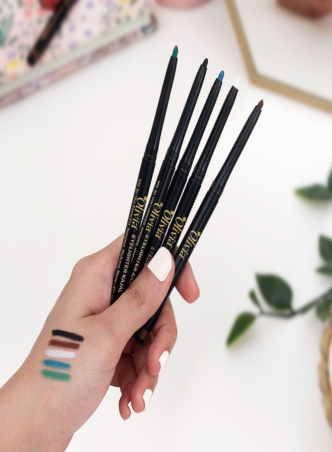 أوليفيا كحل أوليفيا لتفتيح العيون - لون فيروزي جذاب | لون كثيف بمسحة واحدة | تركيبة مقاومة للتلطخ والماء وتدوم طويلاً | ملمس ناعم مع مستخلصات طبيعية | خالٍ من البارابين والسموم | 0.3 غرام - Image 5