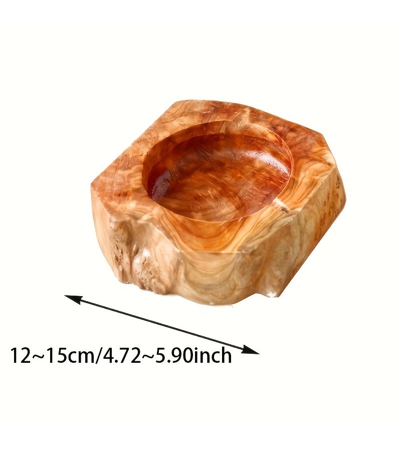 Wooden Ashtray With Random Wood Shape For Living Room Home Decorative Use 1 Piece - Image 3