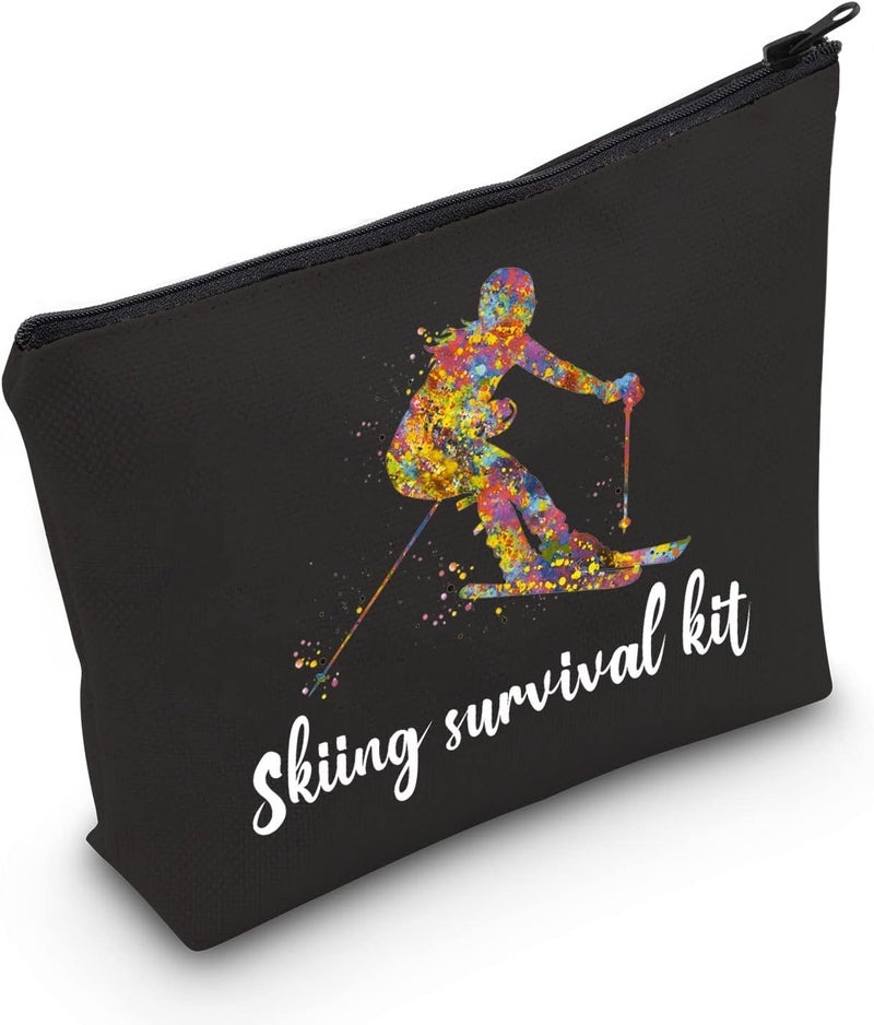 POFULL POFULL Skiing Bag Skiing Team Gifts Skiing Survival Kit For Ski Lover Skiing Gift For Enthusiasts Cosmetic Bag