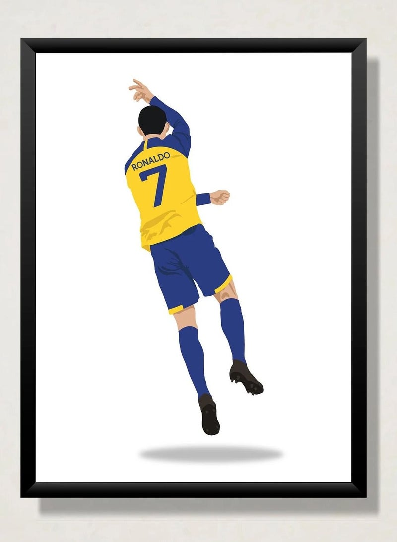 Boomah Accessories set of 3, Cristiano Ronaldo Al-Nassr FC Poster with Frame 21x30cm - Image 3
