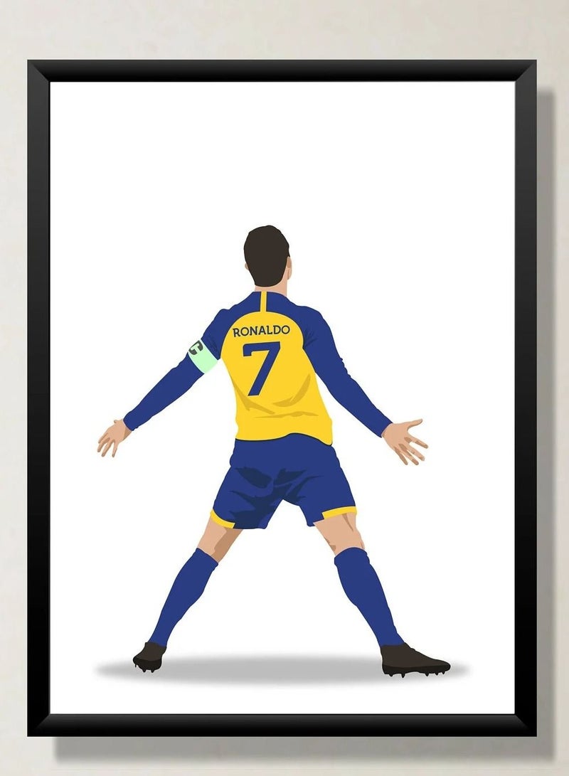 Boomah Accessories set of 3, Cristiano Ronaldo Al-Nassr FC Poster with Frame 21x30cm - Image 4