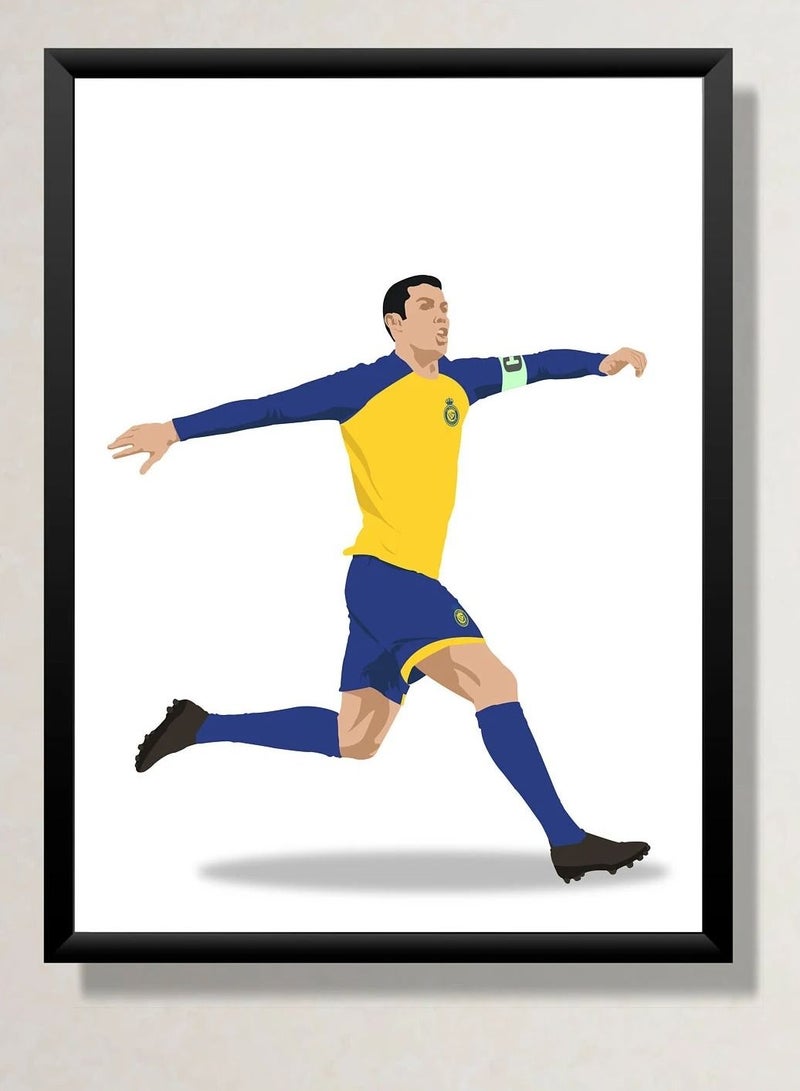 Boomah Accessories set of 3, Cristiano Ronaldo Al-Nassr FC Poster with Frame 21x30cm - Image 2