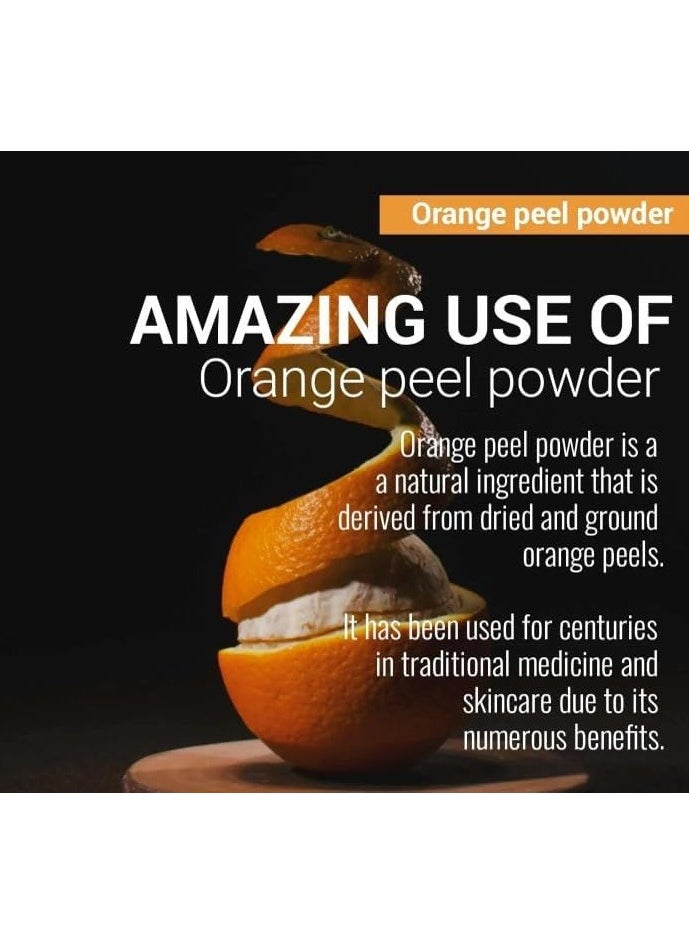 Accessorize Kingdom - Orange Peel Powder for Skin & Hair – 100% Natural & Pure | Brightens Skin, Reduces Dark Spots & Unclogs Pores | Absorbs Excess Oil, Controls Acne & Promotes Healthy Scalp | (250gm) - Image 1