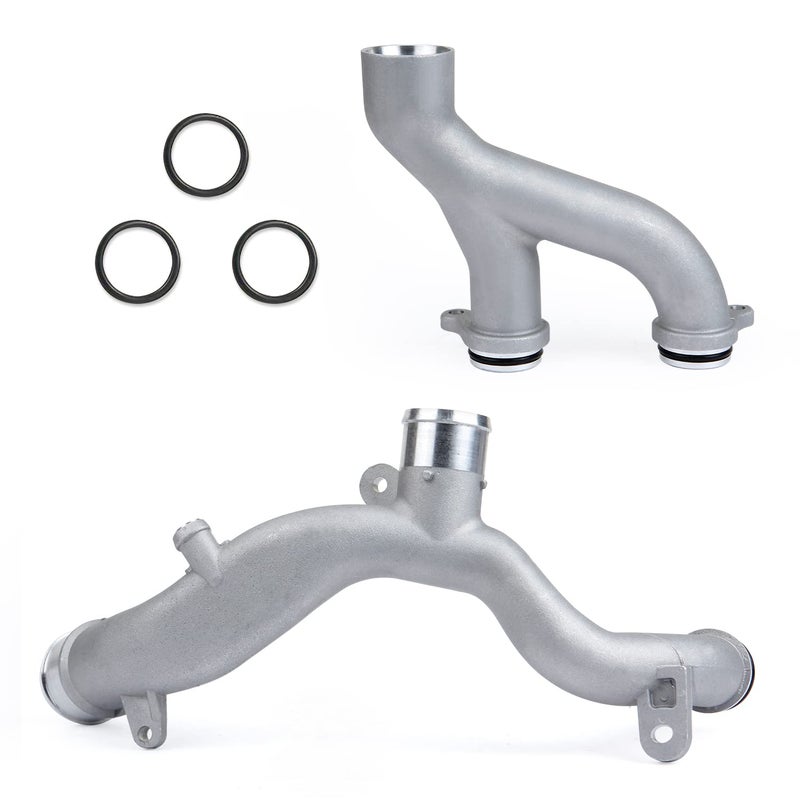 MITZONE MITZONE Upgraded Coolant Pipe Water Outlet compatible with 2010-2020 Land Rover Range Rover （Sport） LR4 Discovery Range Rover Velar Jaguar XJ XF XE F-Type F-Pace 3.0L 5.0L Supercharged  - Image 1