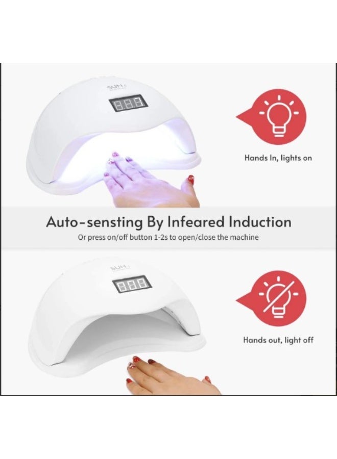 مجفف طلاء الأظافر بمصباح LED بالأشعة فوق البنفسجية / 48 وات - Image 4