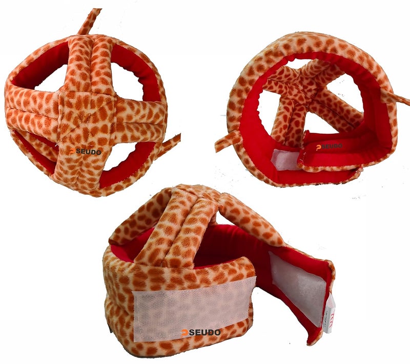 PSEUDO Baby Toddlers Kids Child Head Back Safety Protector Pad Cushion Pillow with Straps (Zirrafe Simple) - Image 2