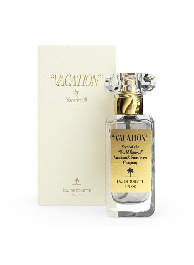 VACATION Sunscreen Eau de Toilette, Beach Coconut Perfume, Unisex Scent of Sunscreen & Summer, Travel Size, 1 Fl. Oz. - Image 1